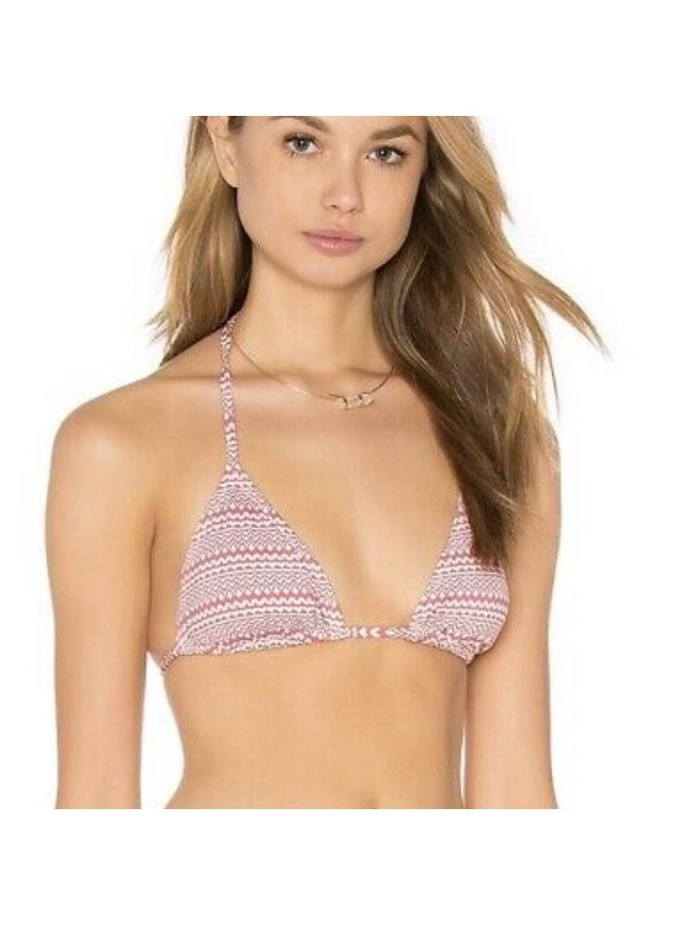 NWT Eberjey Cherokee Heart Giselle Bikini Top Sz M